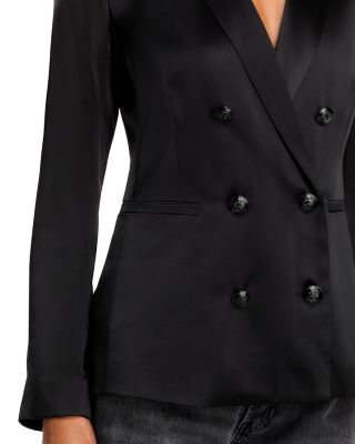 Colin Silk Double Breasted Blazer