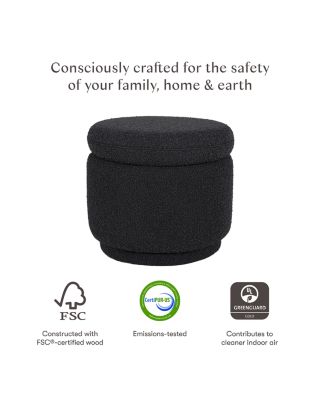 Enoki Boucl&eacute; Storage Ottoman