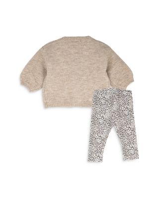 Girls' Sweater Cardigan, Top & Leggings Set - Baby