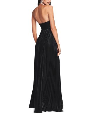 Zoa Strapless Metallic Gown