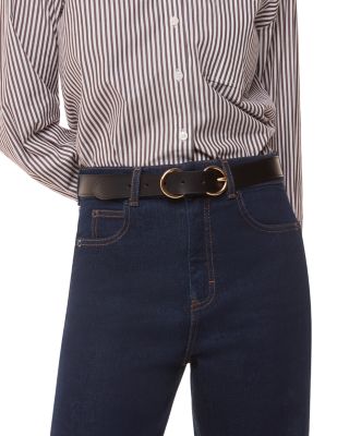 High Rise Barrel Jeans in Dark Denim