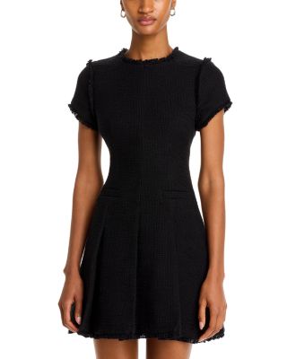 Nova Fringe Trim Boucl&eacute; Mini Dress