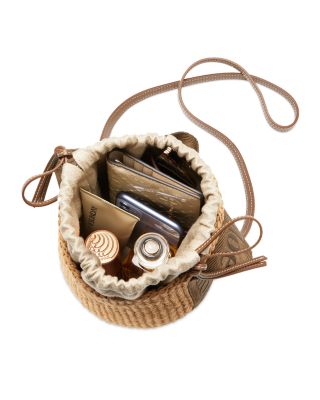 Woody Small Woven Basket Tote