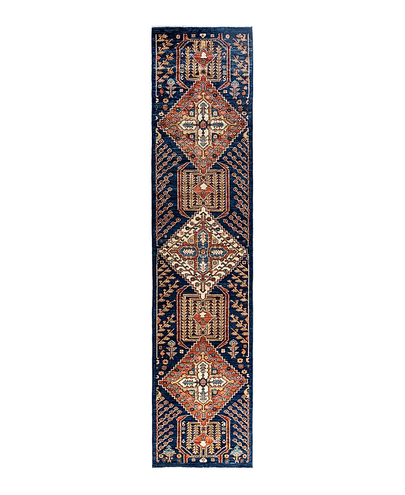 Bloomingdale's Serapi M1993 Runner Area Rug, 2'8 X 11'11 In Blue
