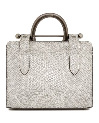 Strathberry Snake Embossed Leather Nano Tote | Bloomingdale's Handbags
