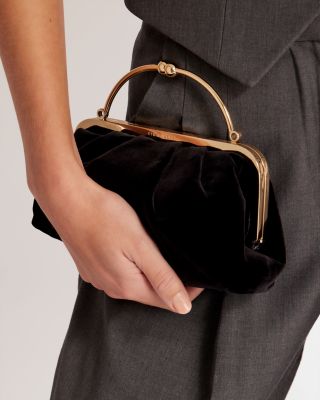 Black Velvet Clutch