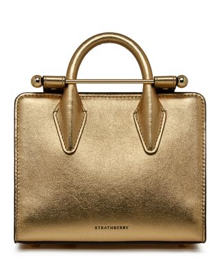 Strathberry - Nano Metallic Leather Tote