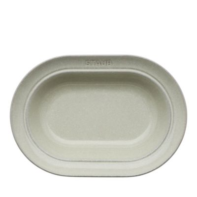 10&amp;quot; Oval Serving Dish, White Truffle