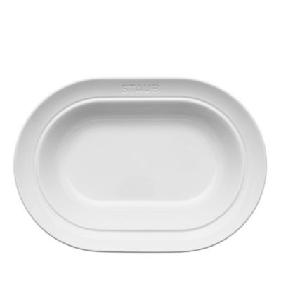 10&amp;quot; Oval Serving Dish, White