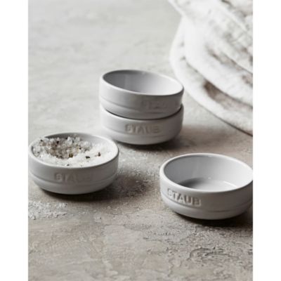 Condiment Dishes, White Truffle, Set of 4