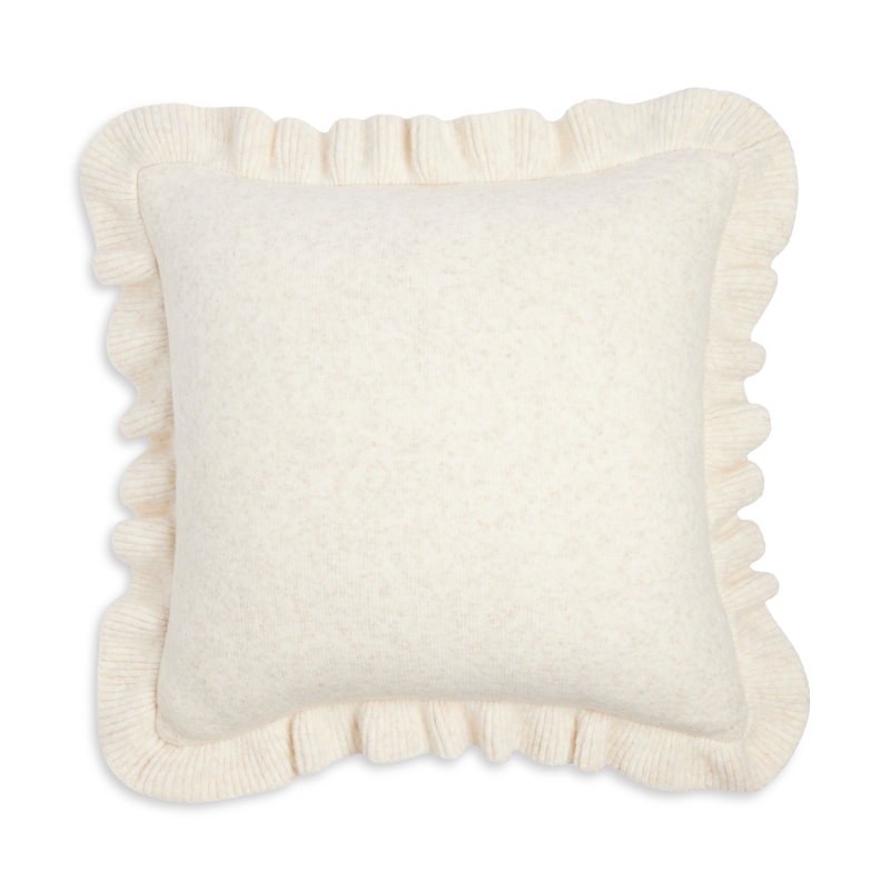 Sky Ruffle Edge Knit Decorative Pillow, 20 X 20 - Exclusive