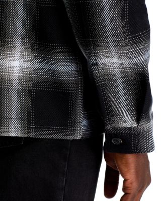 Enalu Cotton Plaid Oversized Fit Shirt Jacket