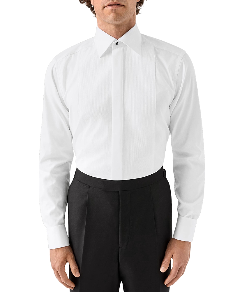 Eton Contemporary Fit Striped Bib Evening Shirt