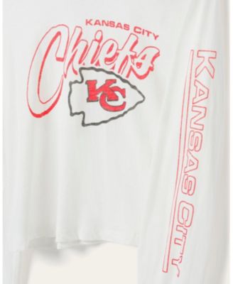 Women's NFL Kansas City Chiefs Touchdown Long Sleeve Cropped Tee