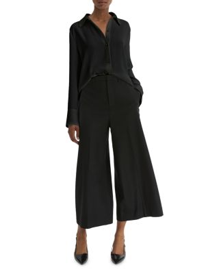 Long Sleeve Pearl Button Blouse