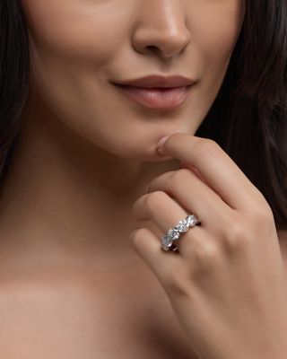 Certified Lab Grown Diamond Eternity Band in 18K White Gold, 10.05 tcw