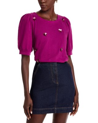 Cupio Daisy Embellished Top Bloomingdale's