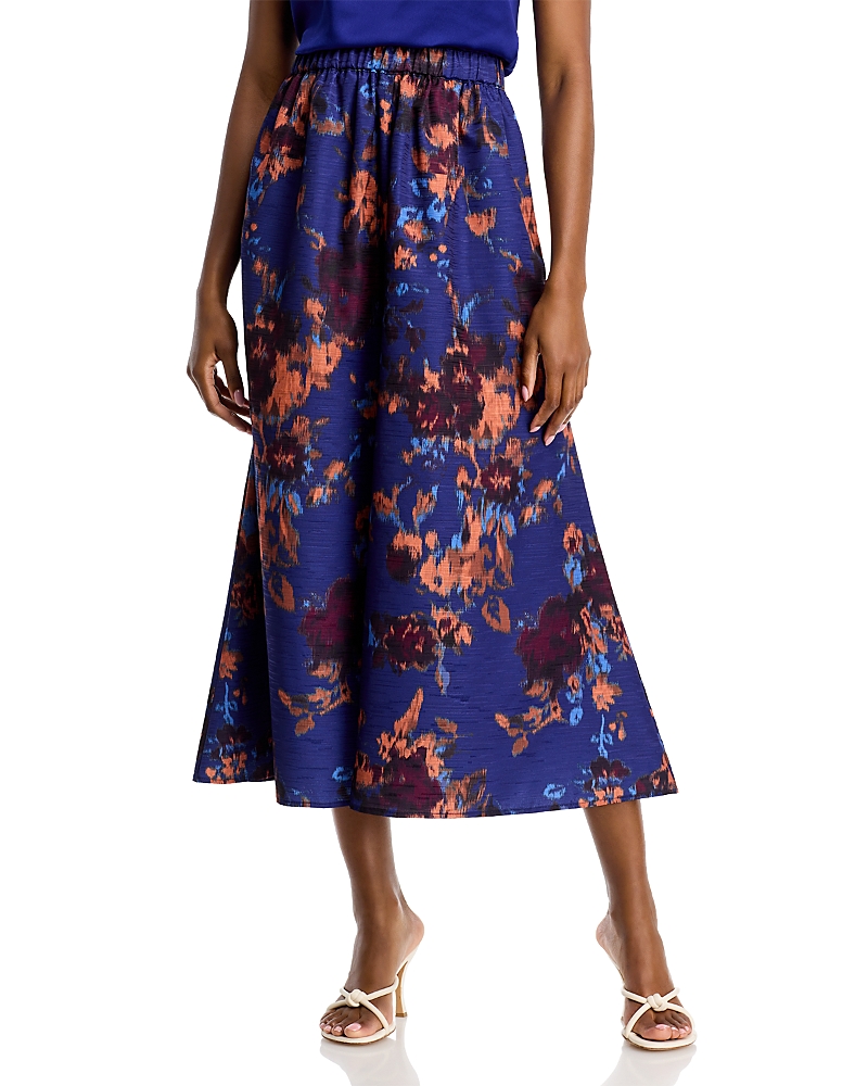 Misook A Line Woven Maxi Skirt