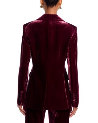 Ellette Dickey Velvet Double Breasted Jacket
