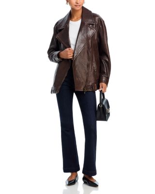 Thandie Leather Dickey Jacket