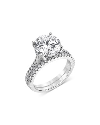 Bloomingdale's Fine Collection - Lab Grown Diamond Bridal Set in 18K White Gold, 4.50 ct. t.w.