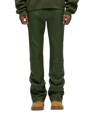 Hudson - Walker Kick Flare Bootcut Jeans in Distress Pine Green