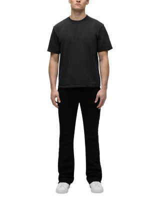 Walker Kick Flare Bootcut Jeans in Raven Black
