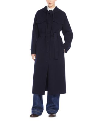 Weekend Max Mara - Levante Hooded Wool Belted Coat