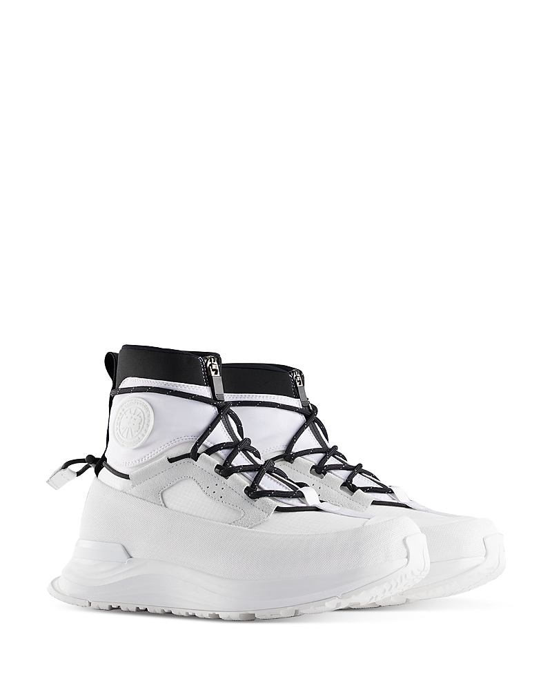 Canada Goose Women's Glacier Trail High-top Leather Platform Sneakers In White