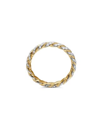 Paveflex Ring with Diamonds in 18K Gold