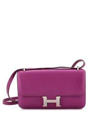 Pre-Owned Hermes 25 Constance Elan Bag Evercolor