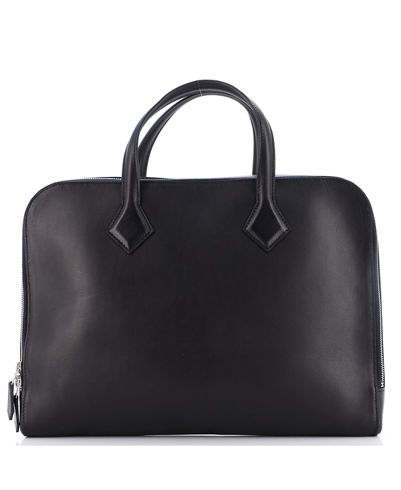 Pre-Owned Hermes Victoria Light Briefcase Evergrain