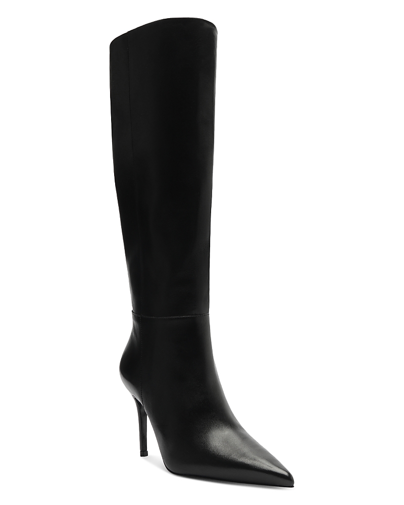 Schutz Ellen Up Pointed Toe Boot In Black
