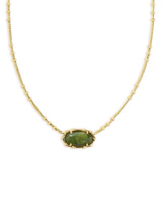 Kendra Scott - Elisa Bamboo Frame Gemstone Adjustable Pendant Necklace, 19"-23"