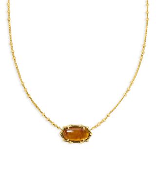 Kendra Scott Elisa Bamboo Frame Gemstone Adjustable Pendant Necklace, 19-23