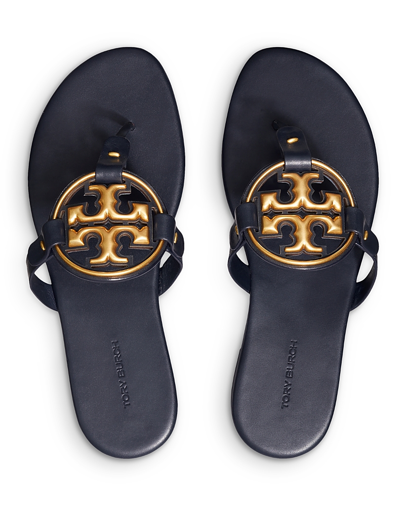 Tory Burch Metal Miller Soft Leather Sandal In Multi