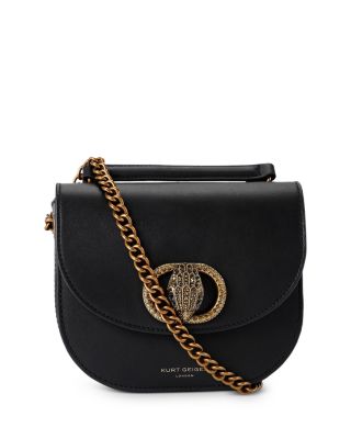 Kurt Geiger London Chelsea Mini Leather Saddle Bag