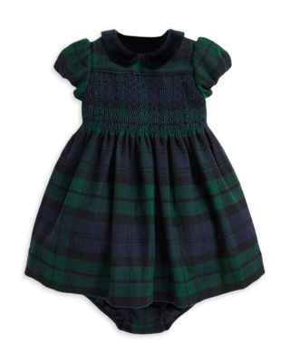 Ralph Lauren - Girls' Plaid Smocked Dress & Bloomer - Baby