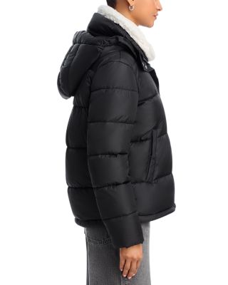 Sherpa Hooded Puffer Jacket - Exclusive