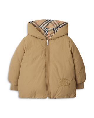 Girls' Reversible Check Puffer Jacket - Little Kid, Big Kid