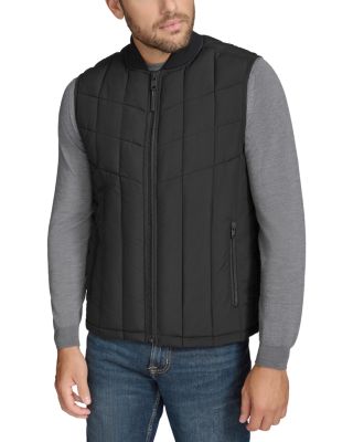 Andrew Marc - Oxley Stretch Quilted Water Resistant Full Zip Puffer Vest