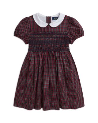 Ralph Lauren - Girls' Plaid Smocked Cotton Dress - Little Kid