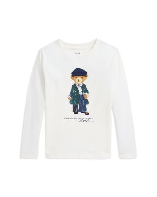 Ralph Lauren - Girls' Polo Bear Tee - Little Kid, Big Kid