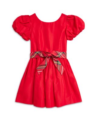 Ralph Lauren - Girls' Balloon Sleeve Dress - Little Kid, Big Kid