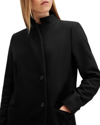 Sidney Wool Cashmere Blend Tailored Coat