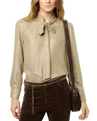 Gerard Darel - Bessie Tie Neck Blouse