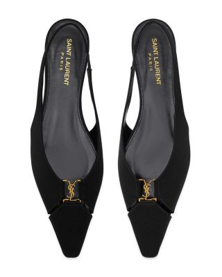 SAINT LAURENT - Women's Babylone Slingback Flats
