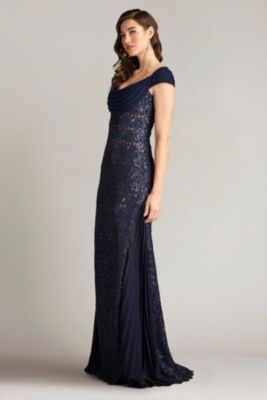 Merced Sequin Embroidered Gown