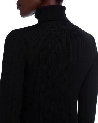 Button Trim Turtleneck Sweater - Exclusive
