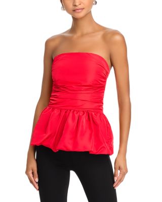 STEVE MADDEN - Amari Strapless Peplum Top